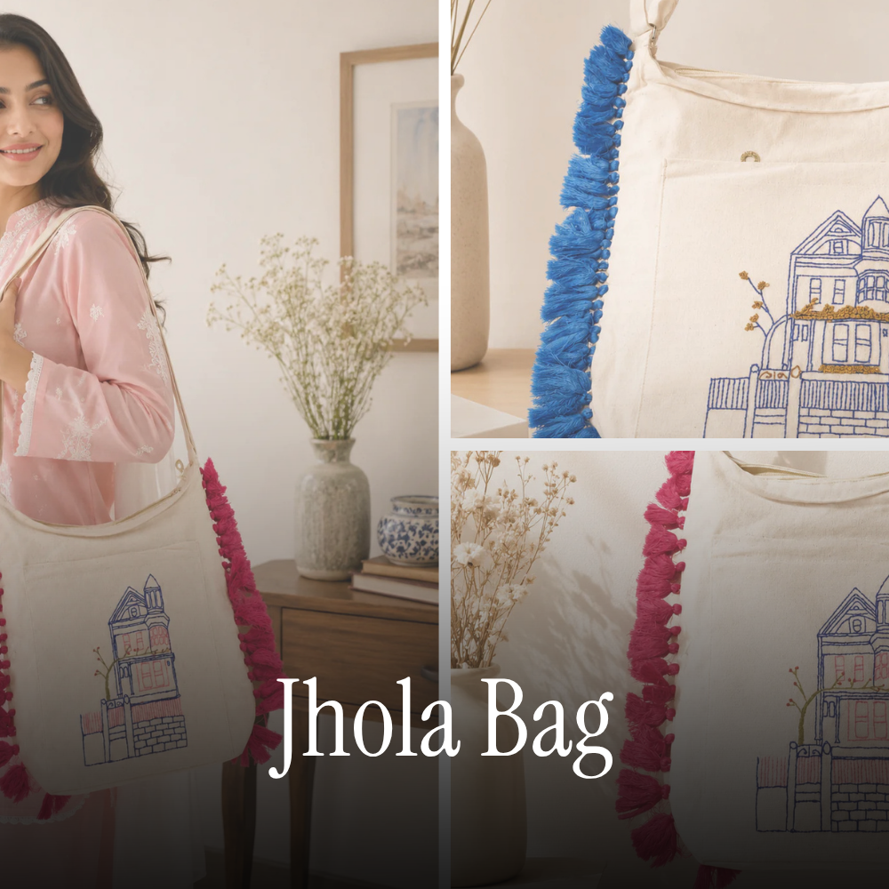 Jhola Bag - Handmade and Embroidered