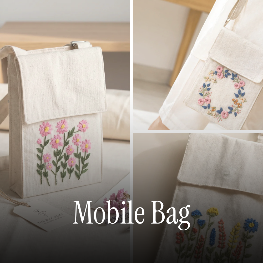 Mobile Cover - Handmade and Embroidered