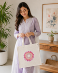 Embroidered Cotton Tote Bags For Ladies
