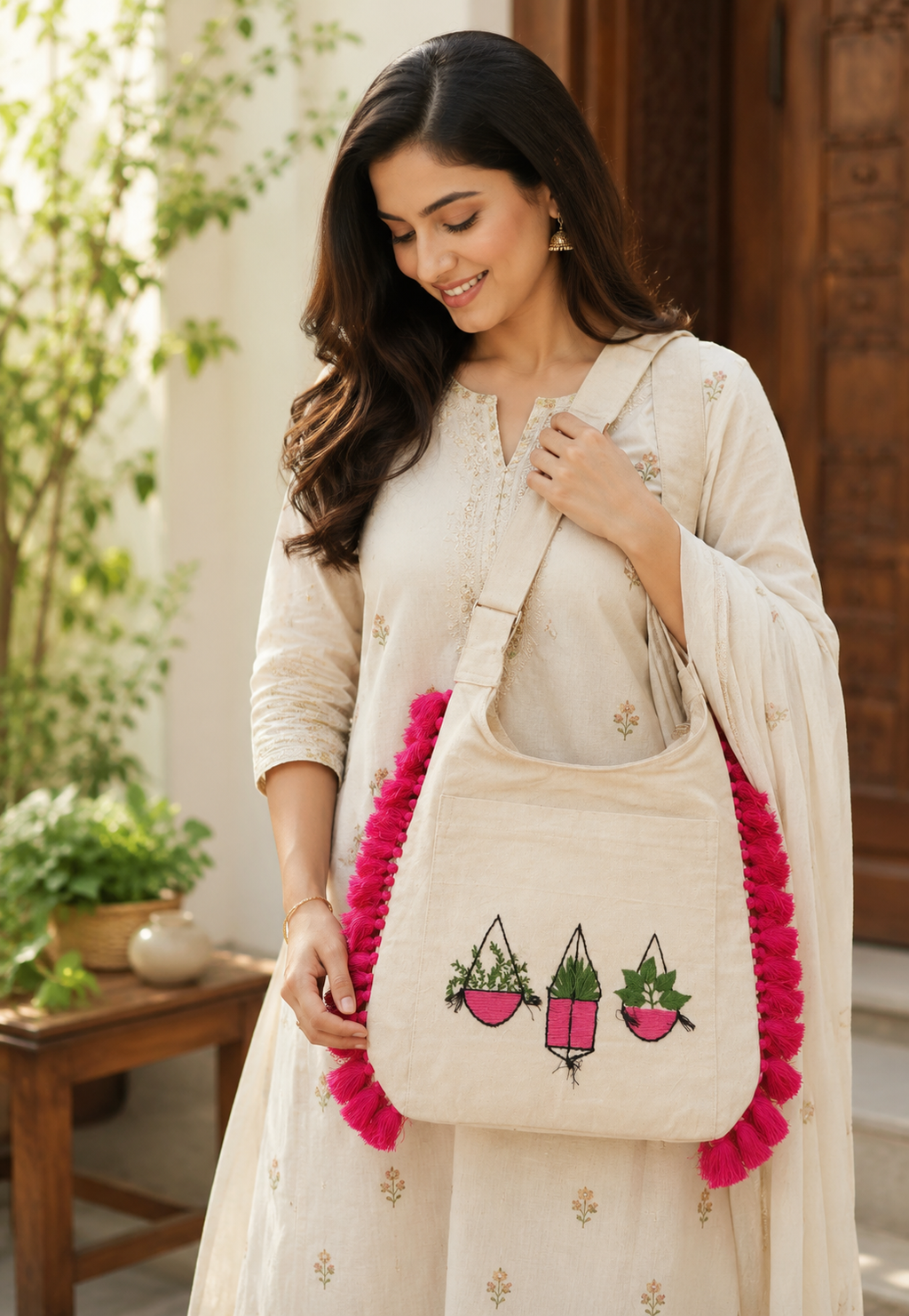 Handmade Jhola Bag Gift Her