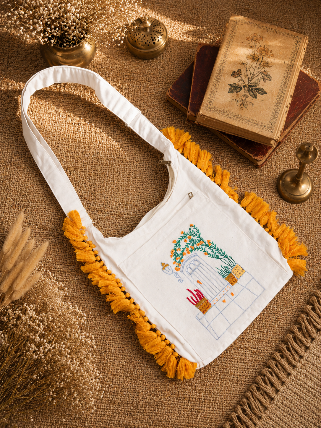 Handmade Embroidery Jhola Bag Corporate Gift Women