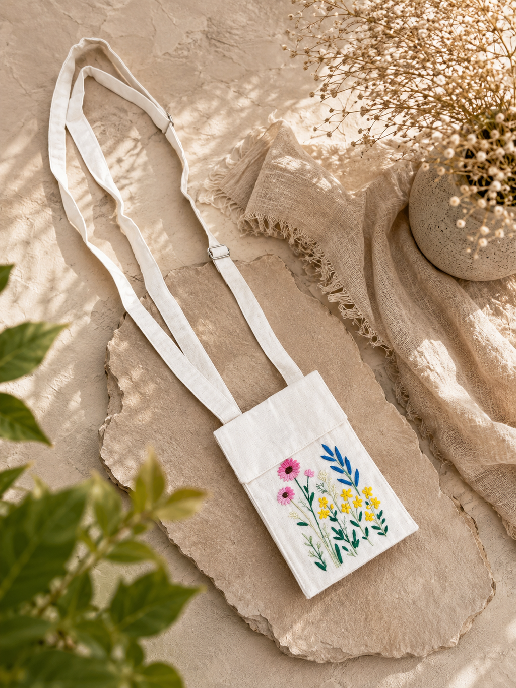 Traditional Embroidery Mobile Cover