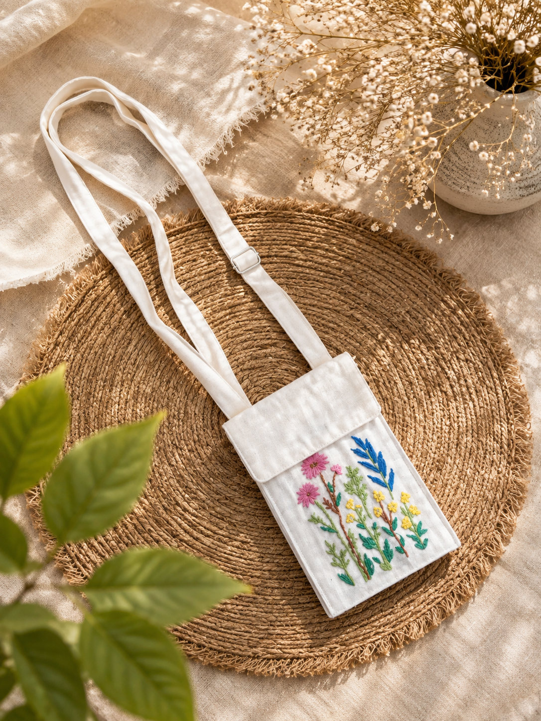 Traditional Embroidery Mobile Cover