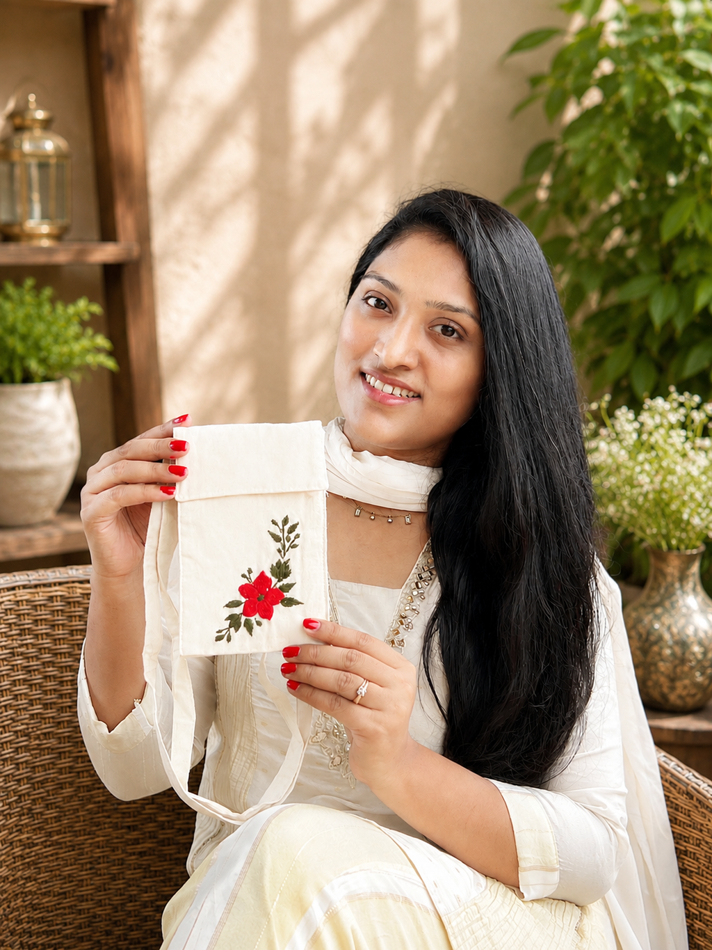 Embroidered Mobile Phone Cover