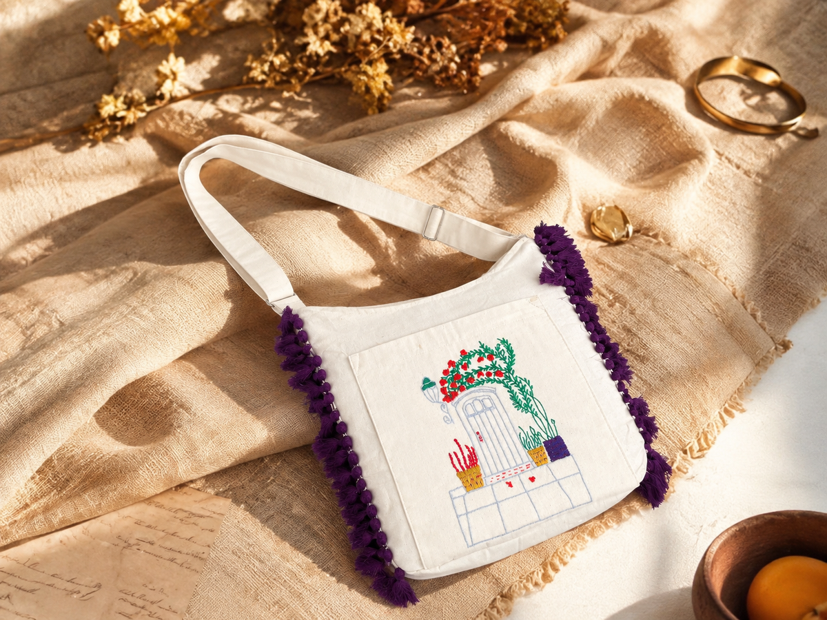 Handmade Embroidery Jhola Bag Corporate Gift Women