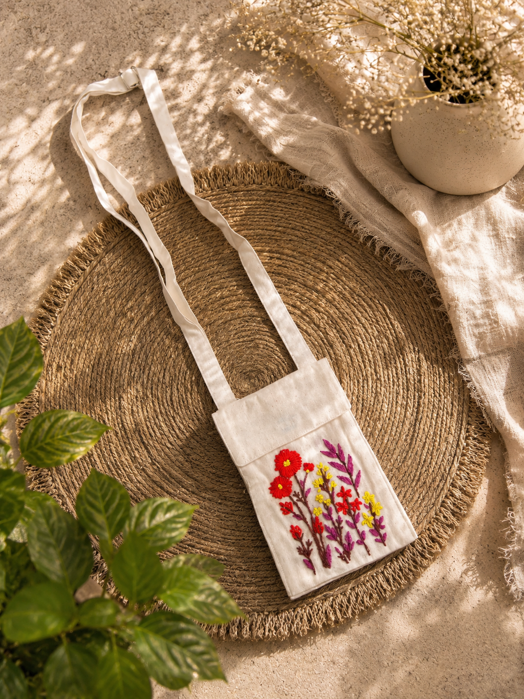 Traditional Embroidery Mobile Cover