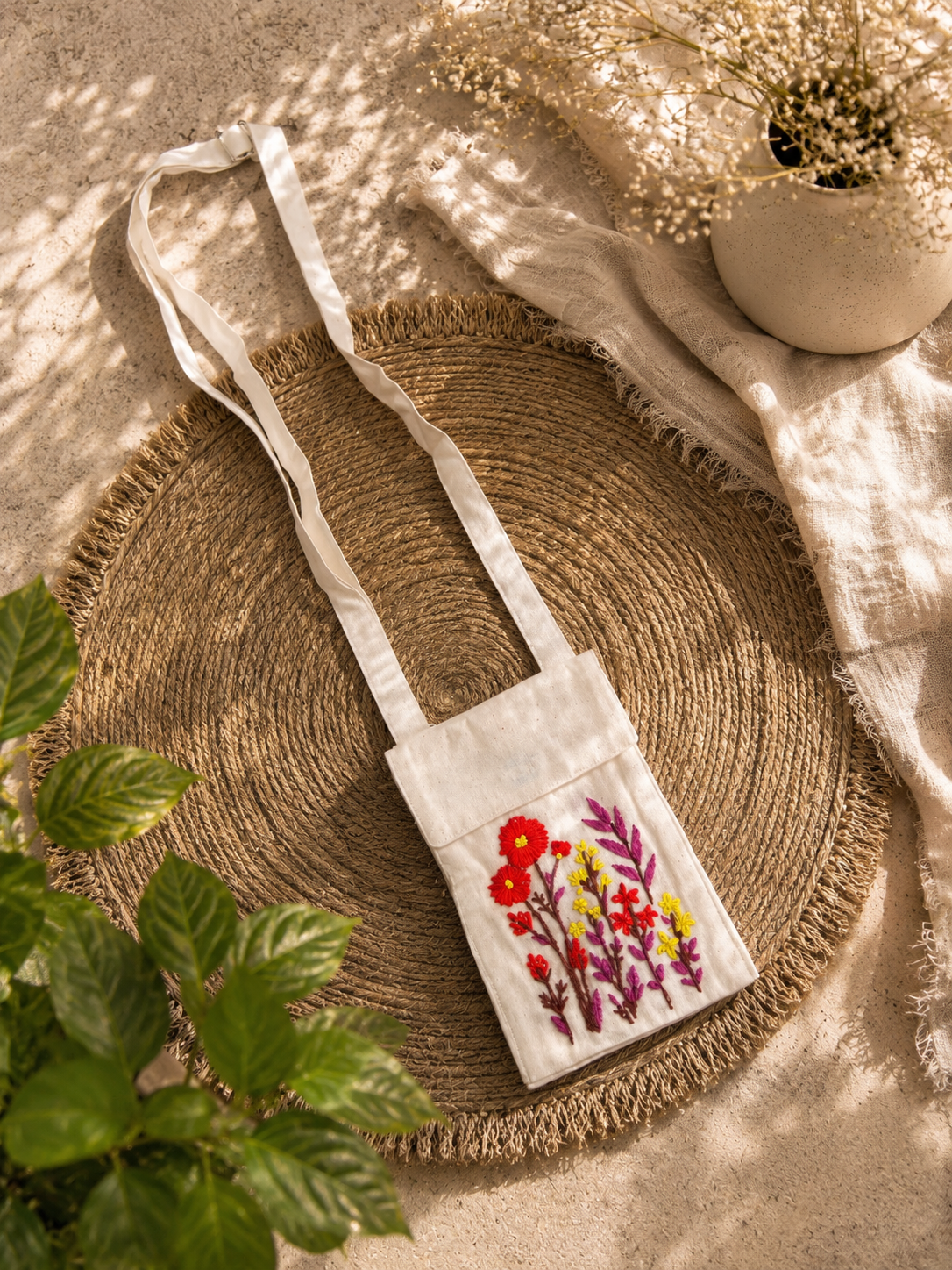 Traditional Embroidery Mobile Cover