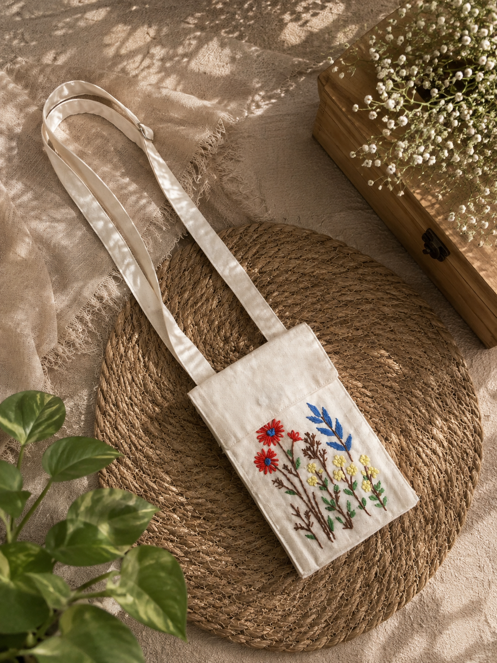 Traditional Embroidery Mobile Cover