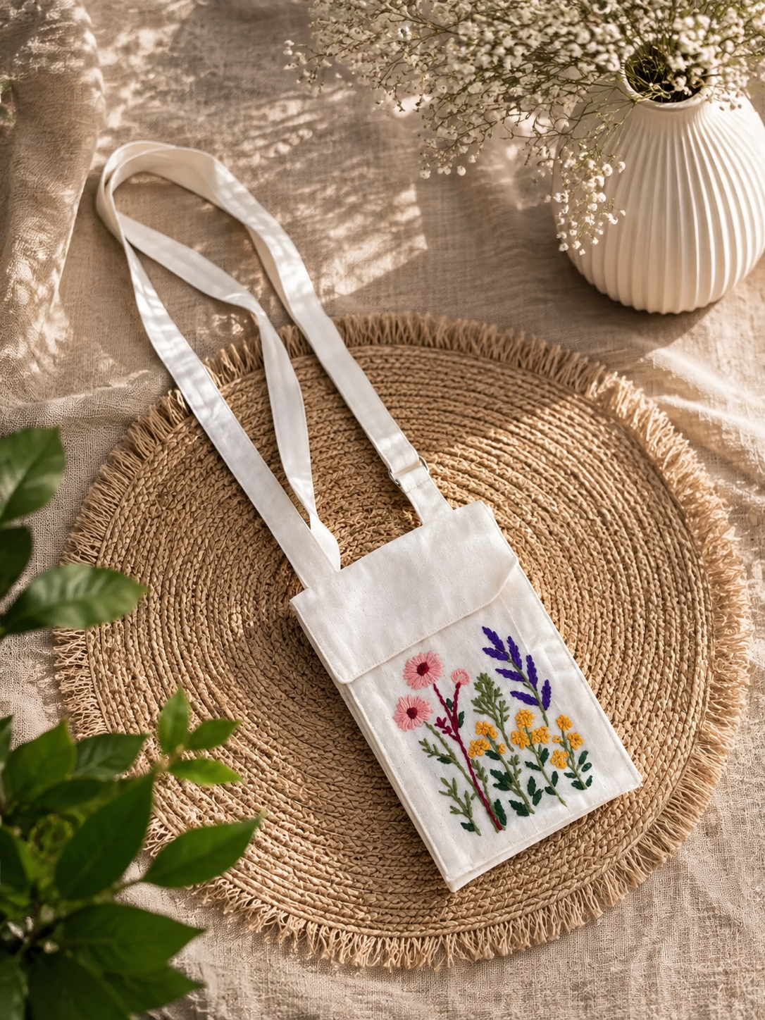 Traditional Embroidery Mobile Cover