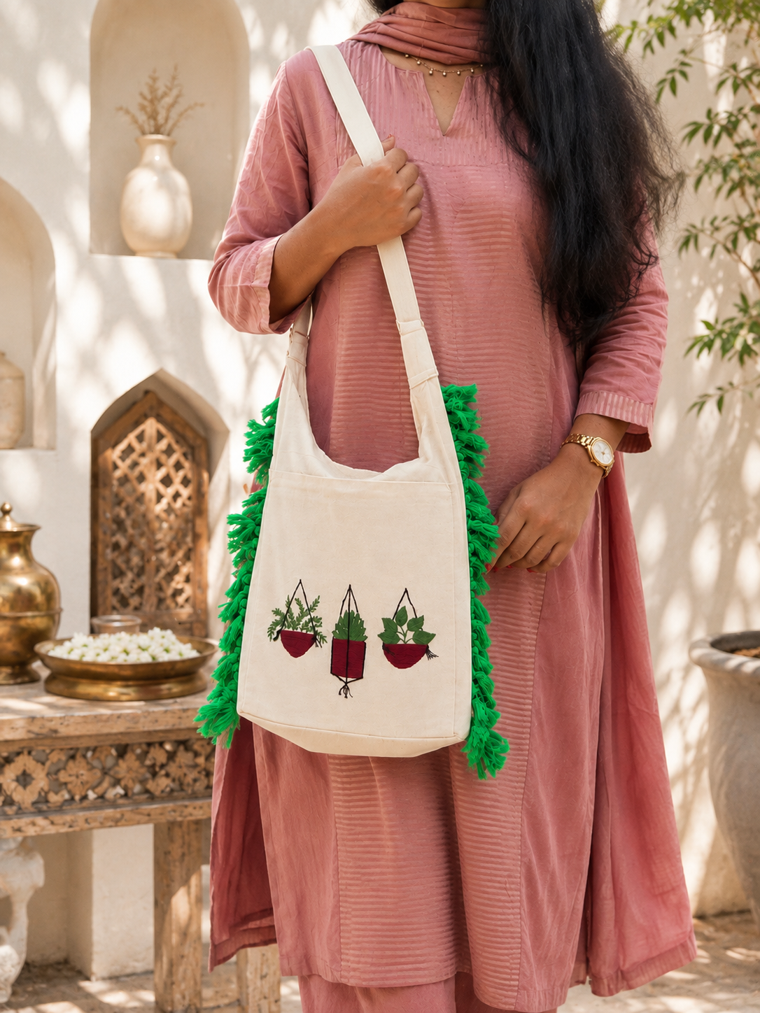 Handmade Jhola Bag Gift Her