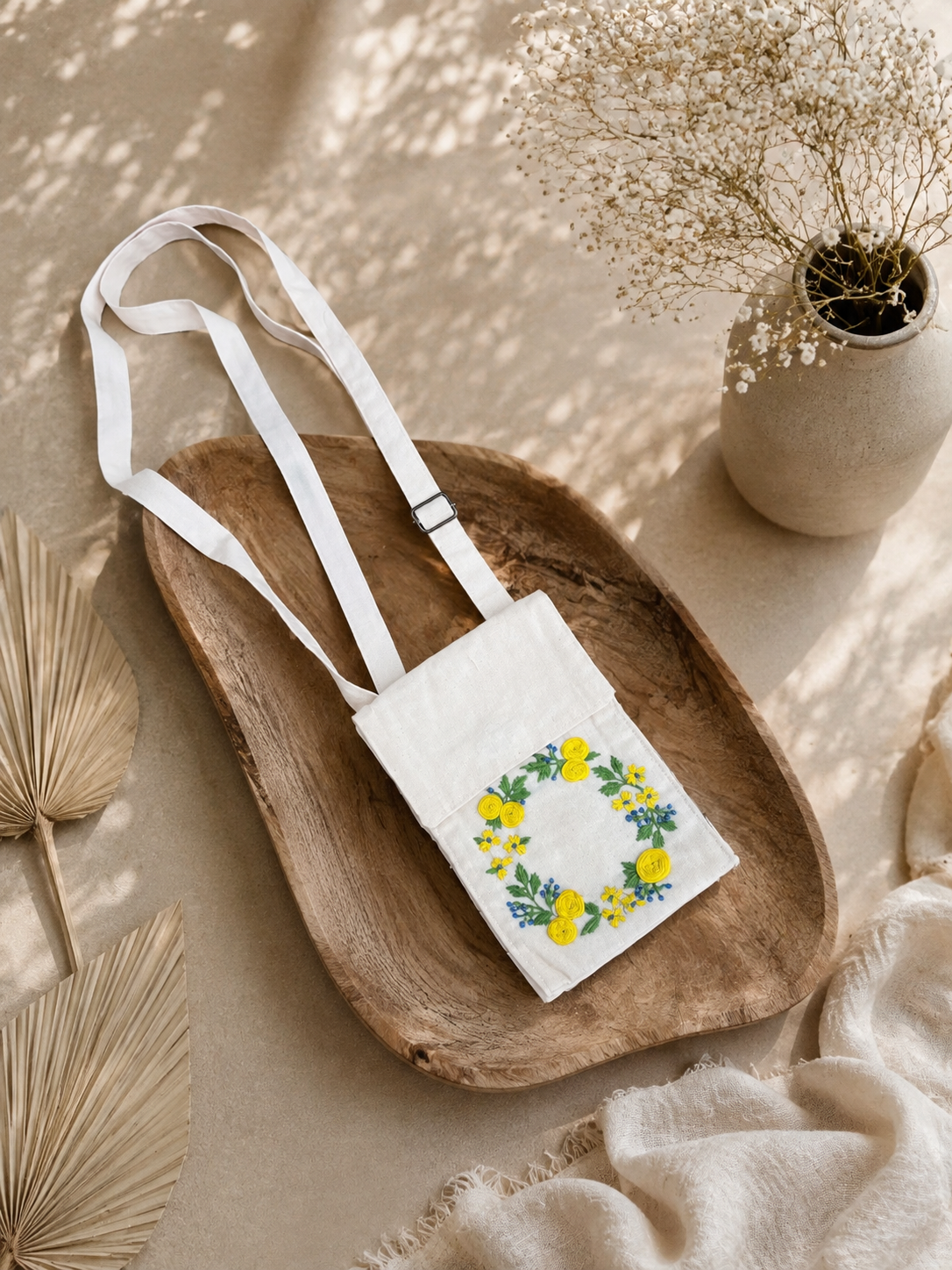 Embroidered Mobile Cover For Women