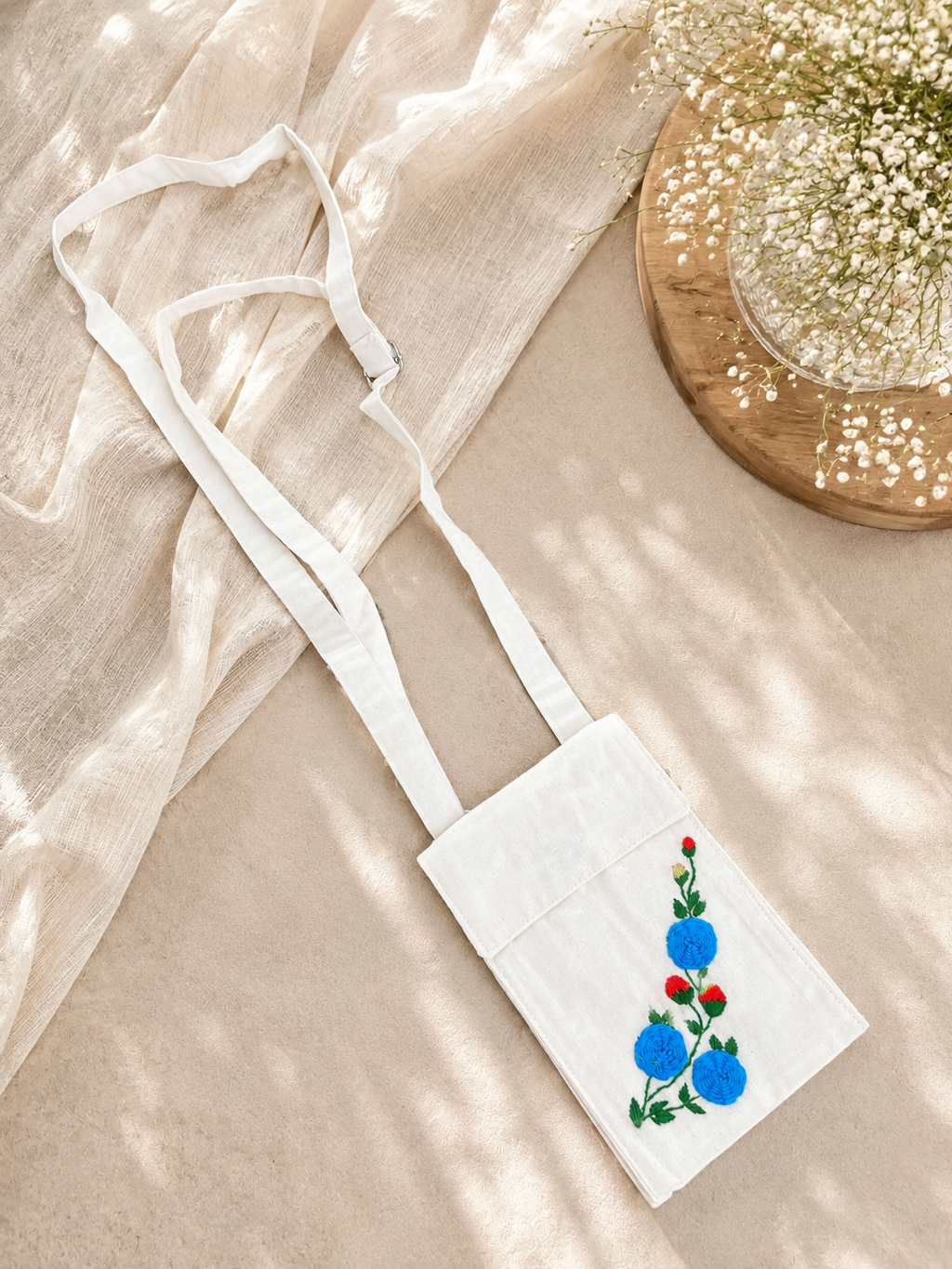 Handcrafted Royal Embroidery Mobile Cover