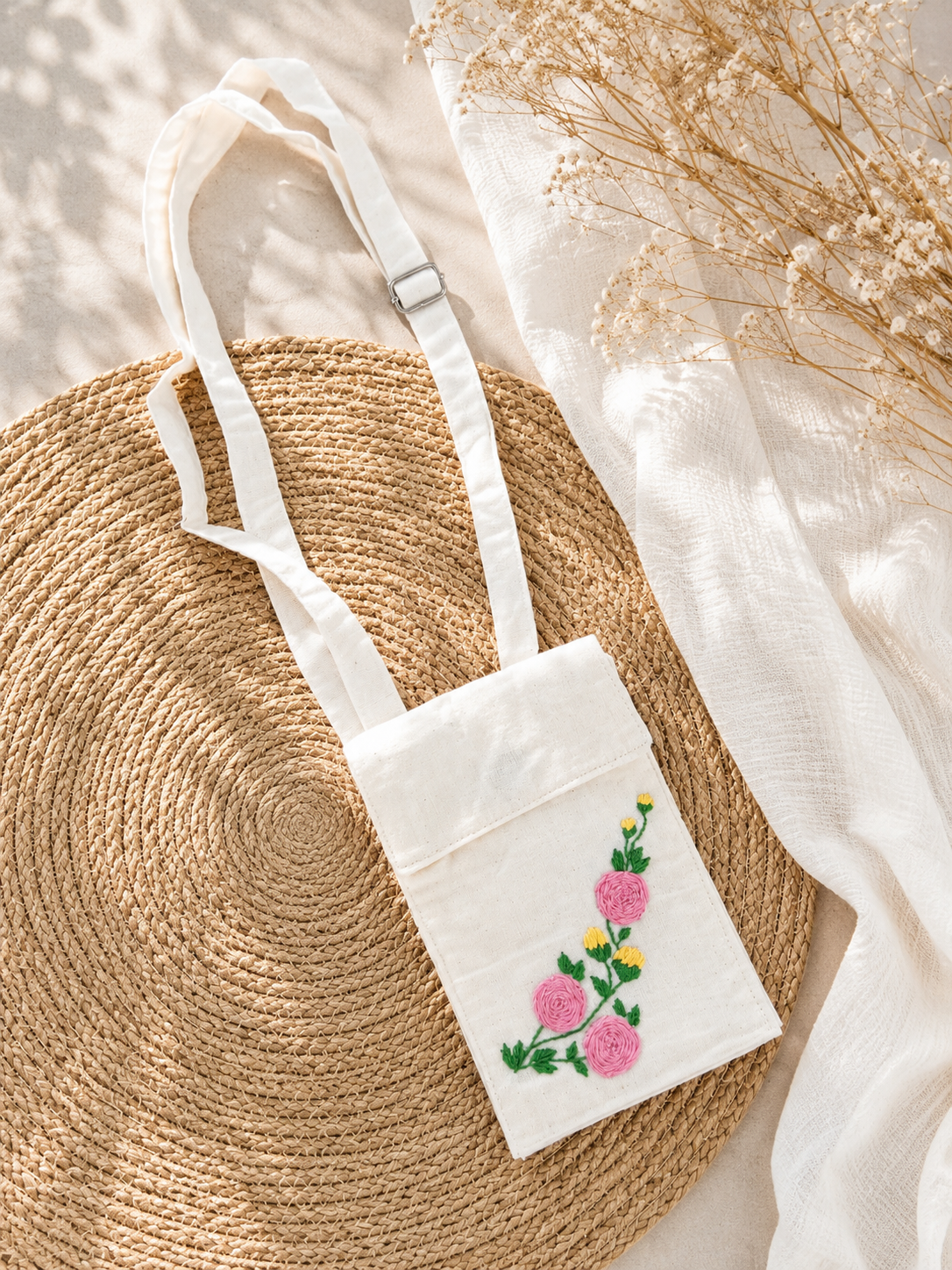 Handcrafted Royal Embroidery Mobile Cover