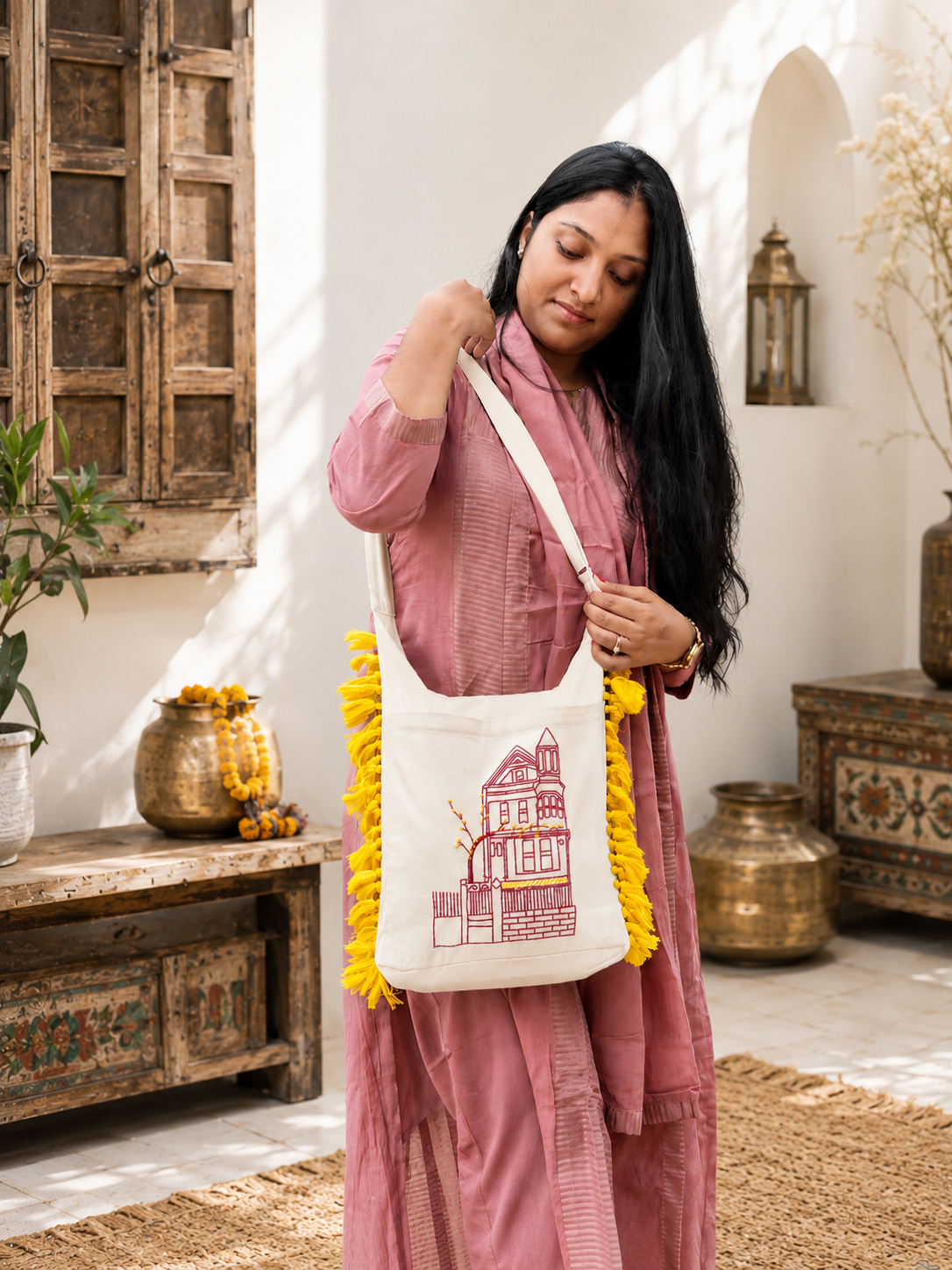 Cotton Jhola Bag For Market Shopping