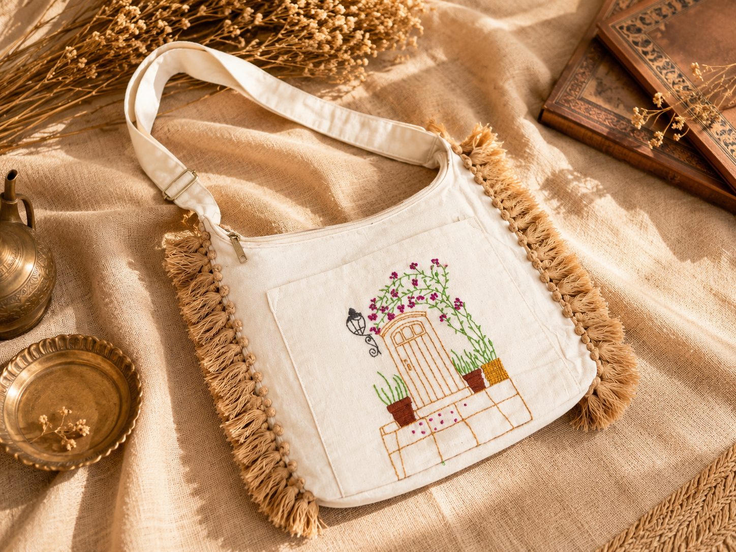 Handmade Embroidery Jhola Bag Corporate Gift Women