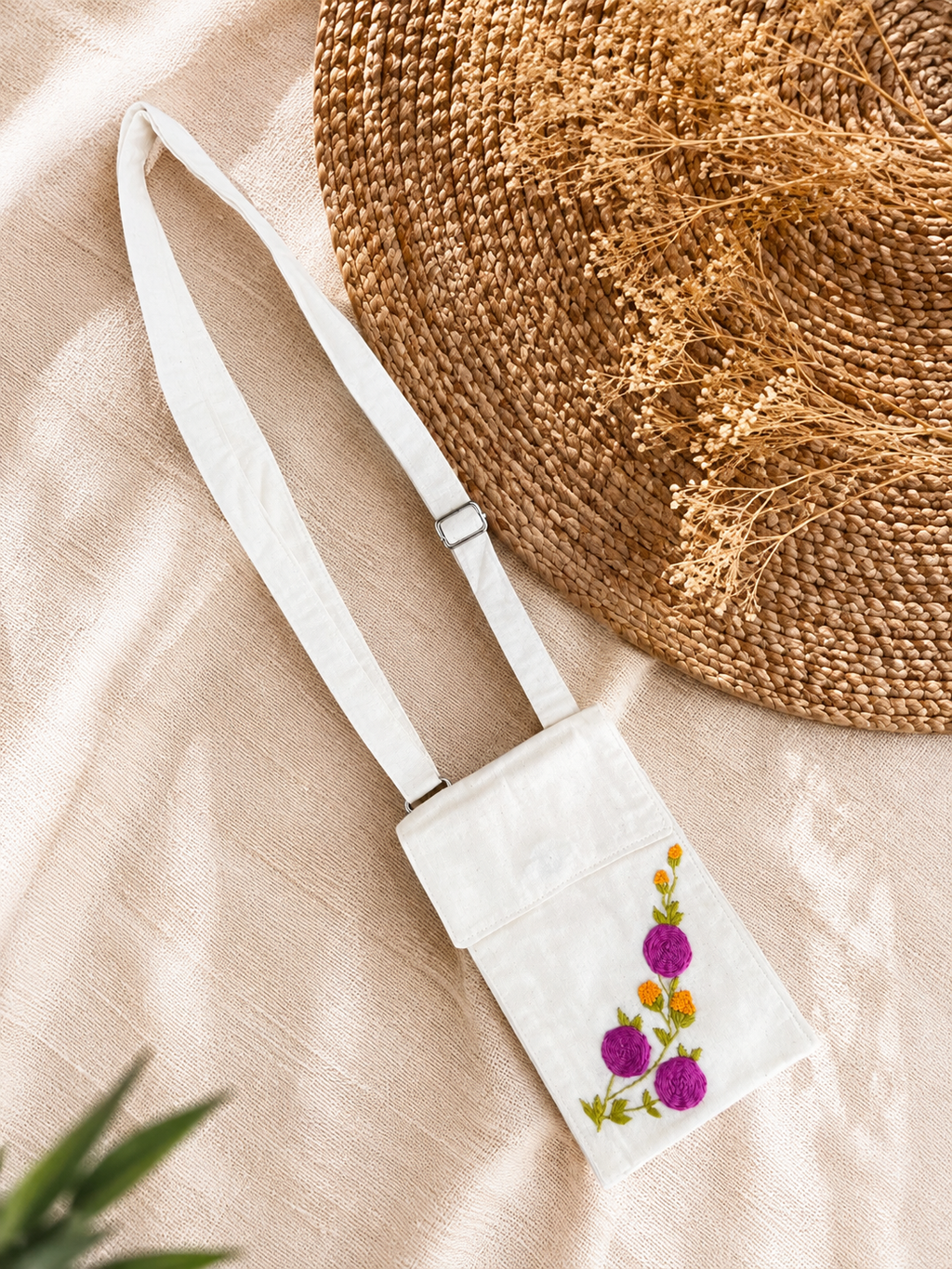 Handcrafted Royal Embroidery Mobile Cover