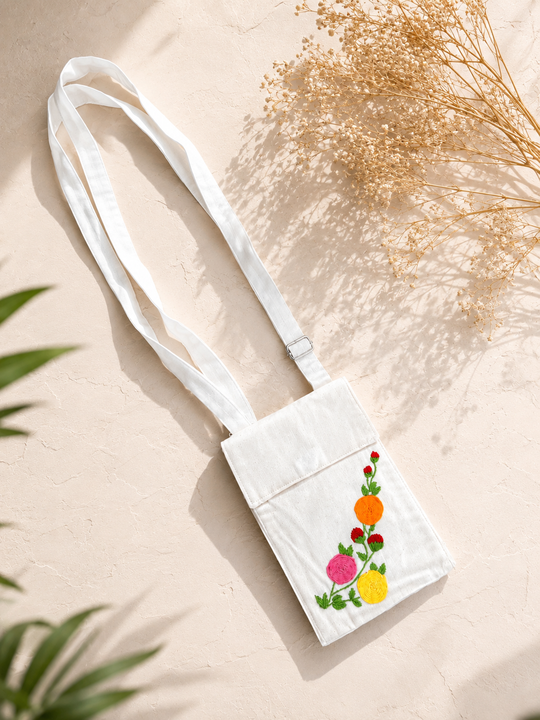 Handcrafted Royal Embroidery Mobile Cover