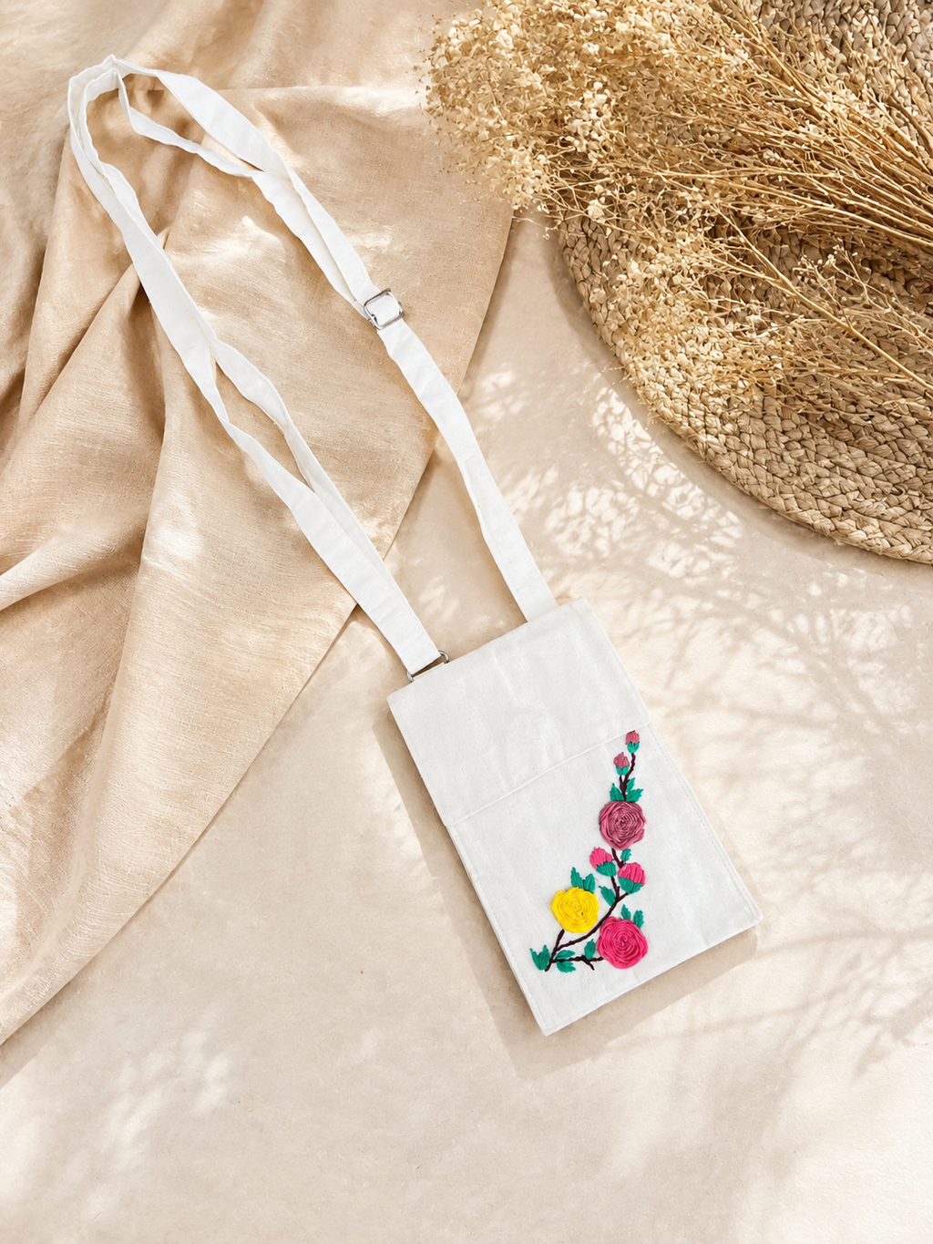Handcrafted Royal Embroidery Mobile Cover