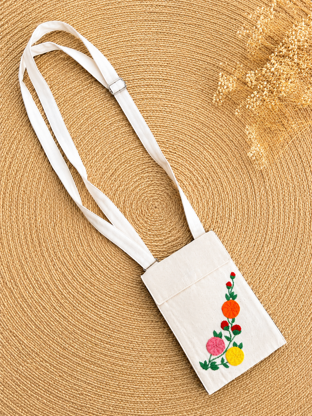 Handcrafted Royal Embroidery Mobile Cover