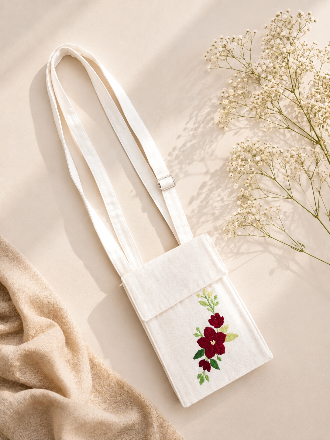 Embroidered Mobile Phone Cover