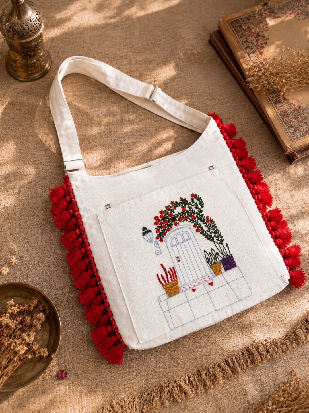 Handmade Embroidery Jhola Bag Corporate Gift Women