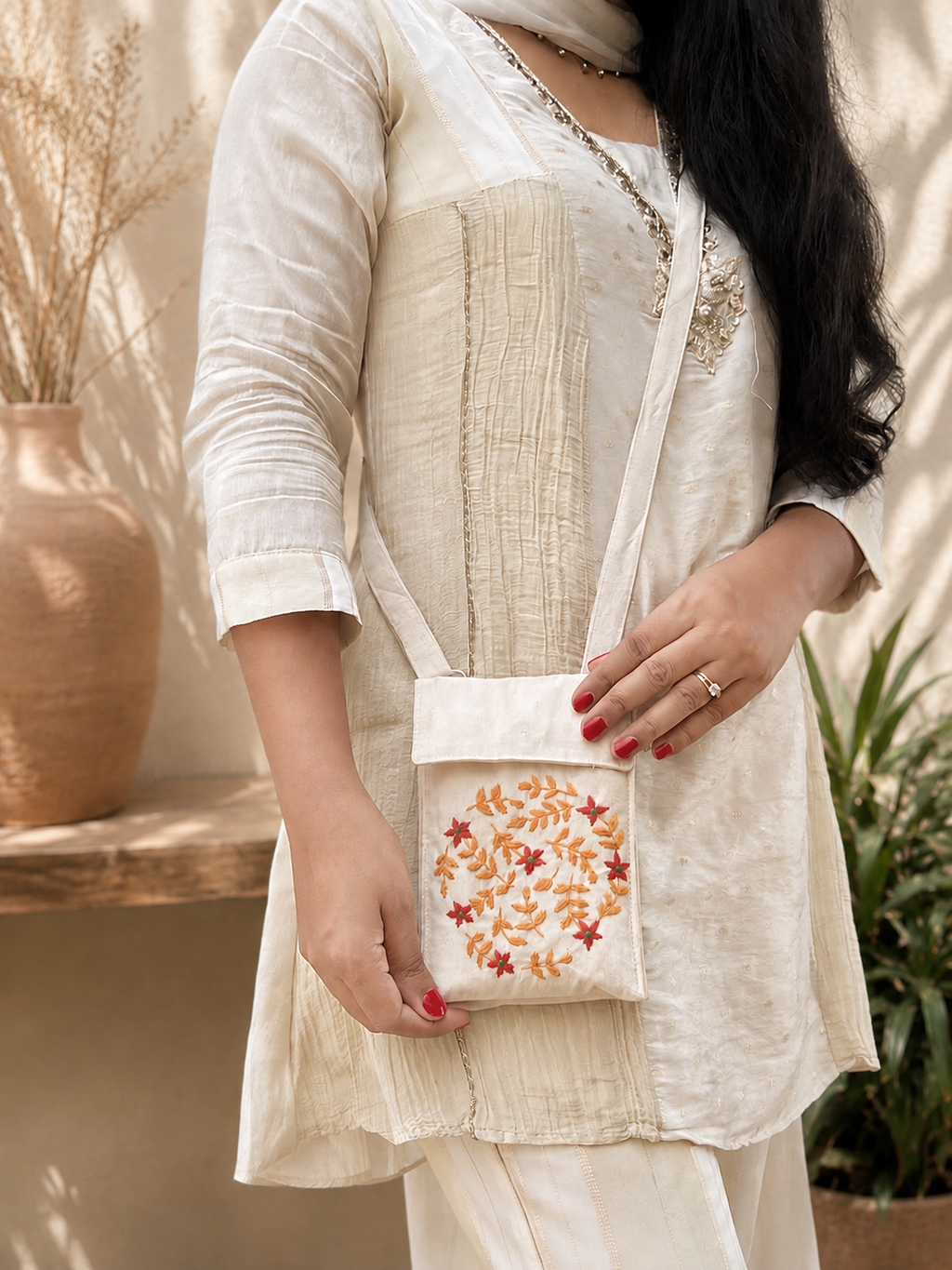 Handcrafted Embroidered Phone Cover