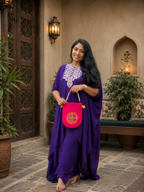 Bridal Embroidered Batwa Potli Bag