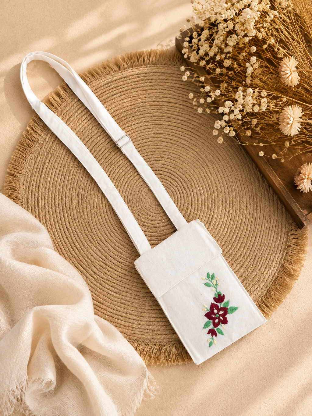 Embroidered Mobile Phone Cover
