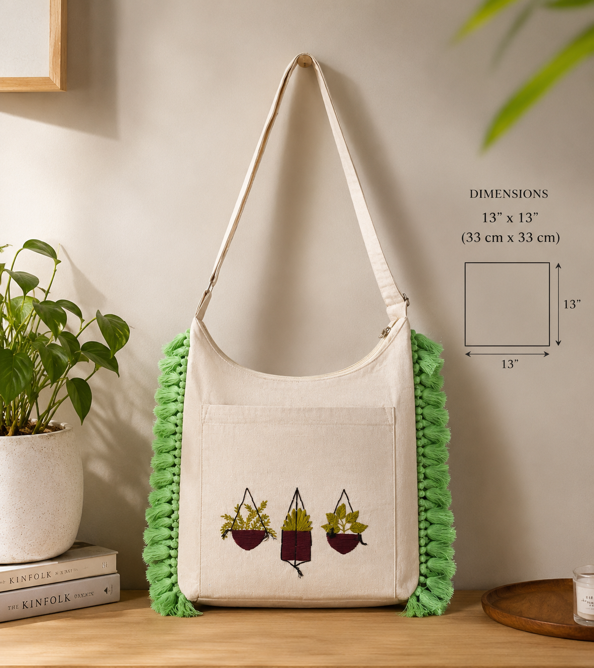 Simple Cotton Jhola Bag Ladies
