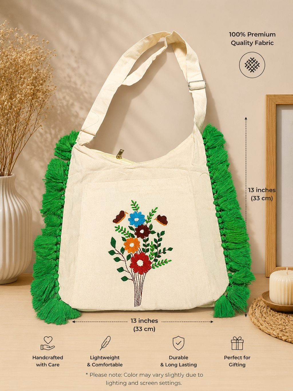 Handloom Cotton Jhola Bag Women