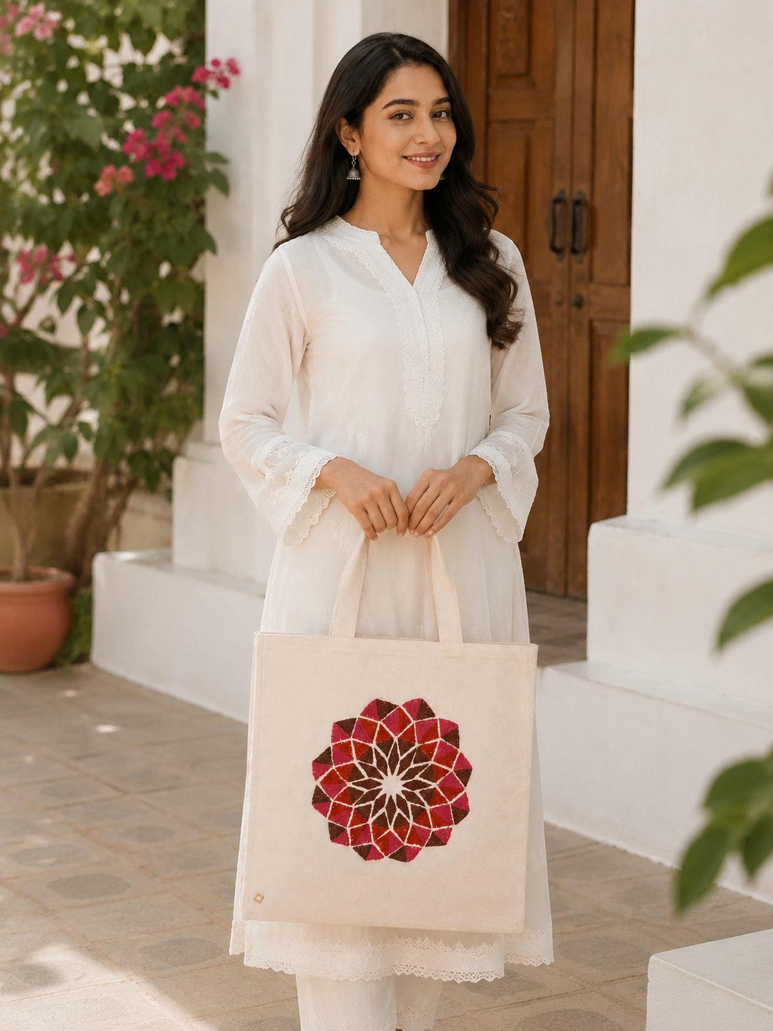Cotton Tote Bag For College Girls