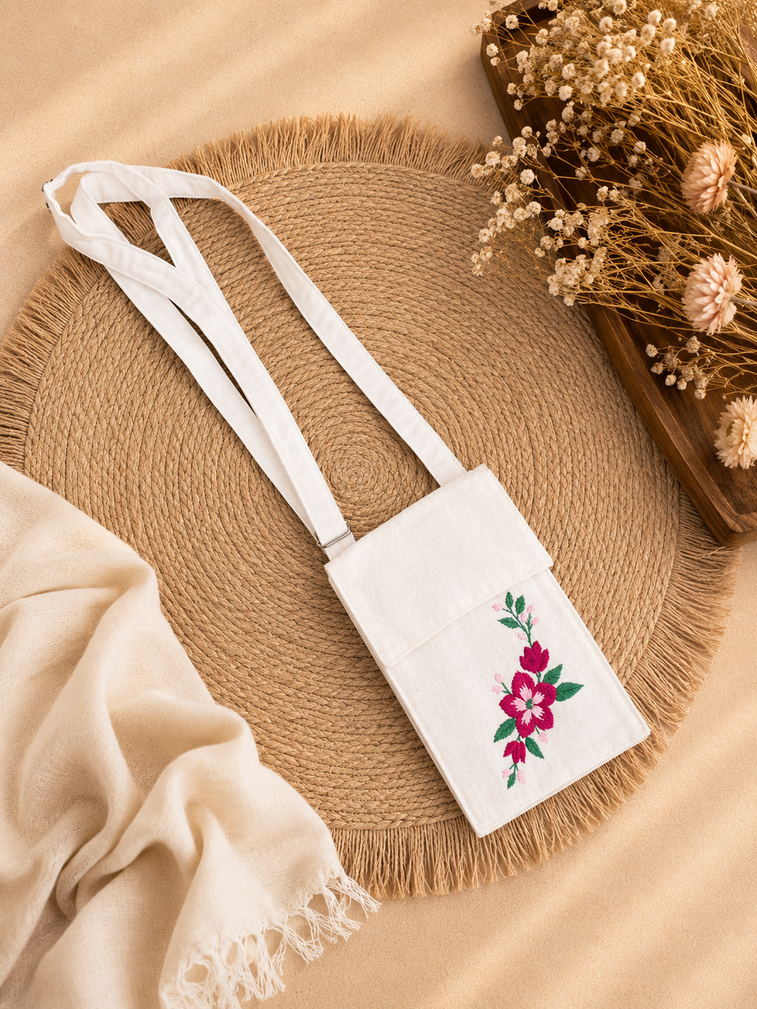 Embroidered Mobile Phone Cover