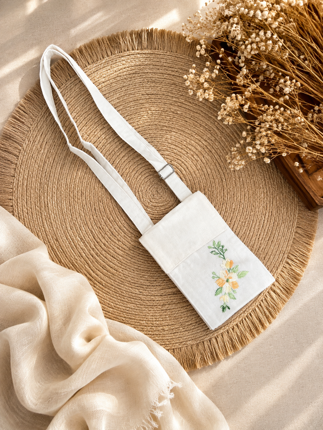 Embroidered Mobile Phone Cover