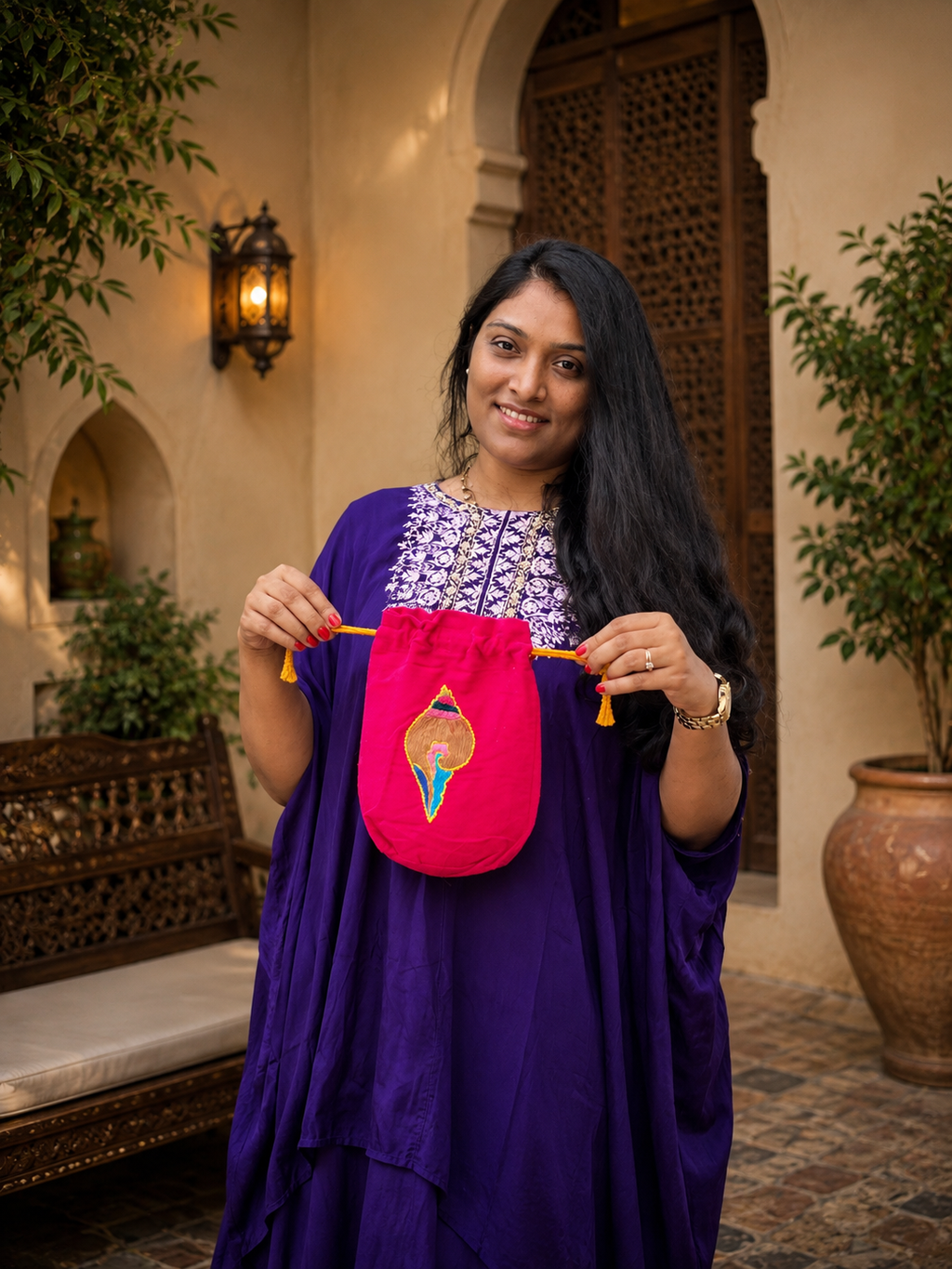 Eco Cotton Batwa Potli Ladies