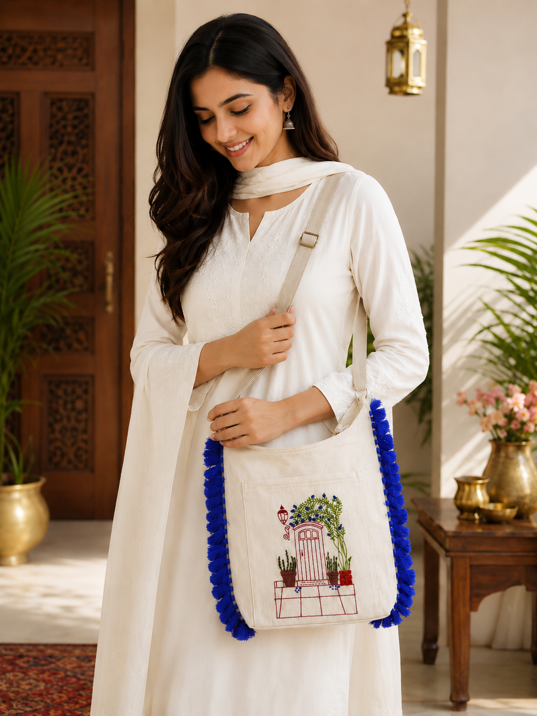 Cotton Jhola Bag College Girls