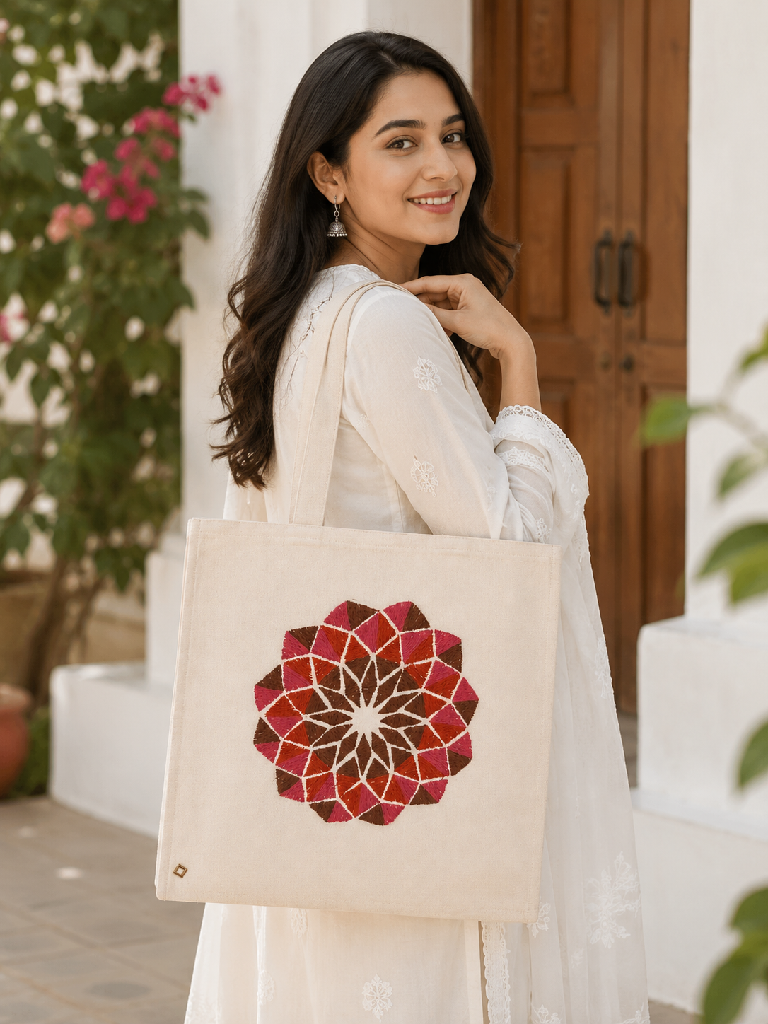 Cotton Tote Bag For College Girls