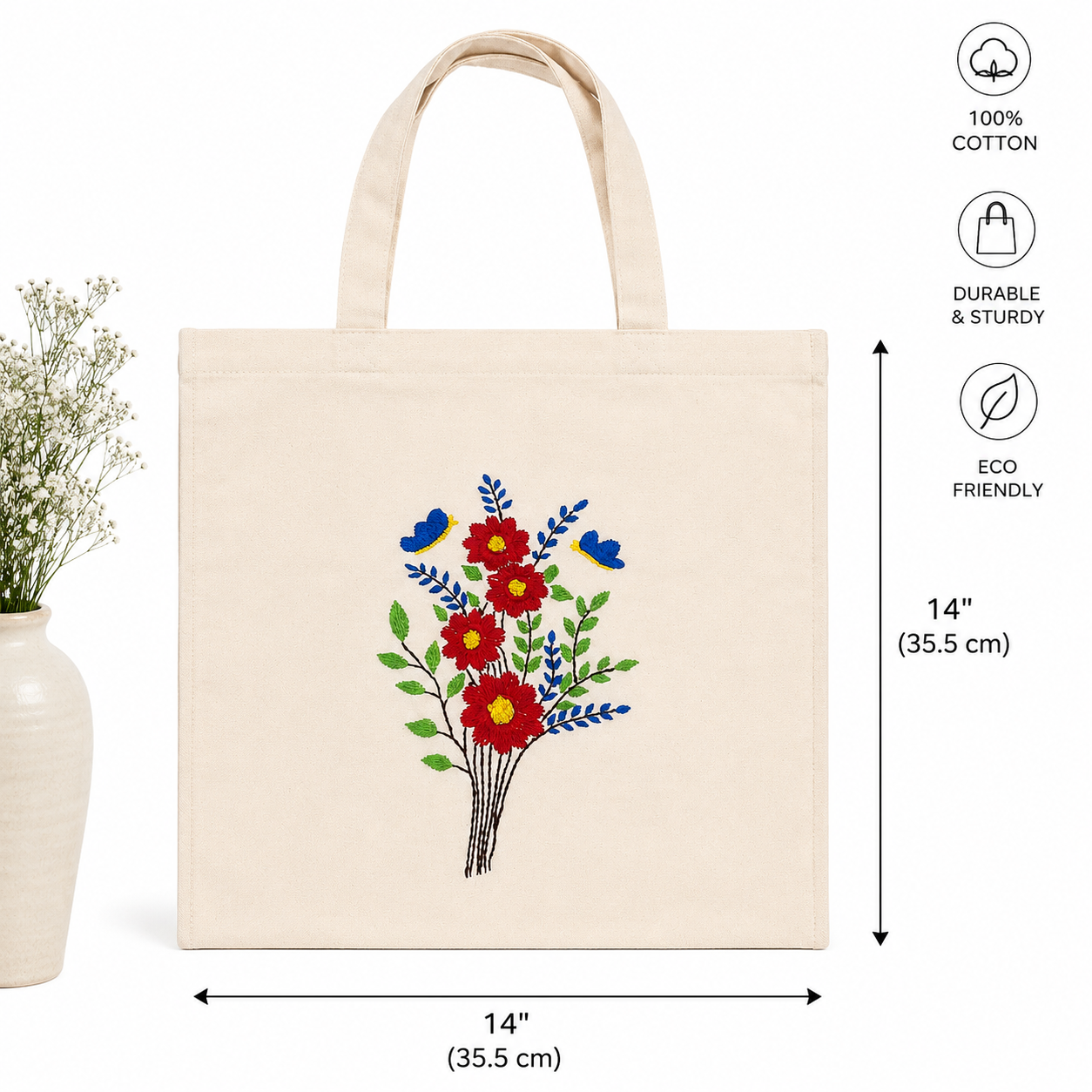 Handcrafted Cotton Tote Bags Ladies