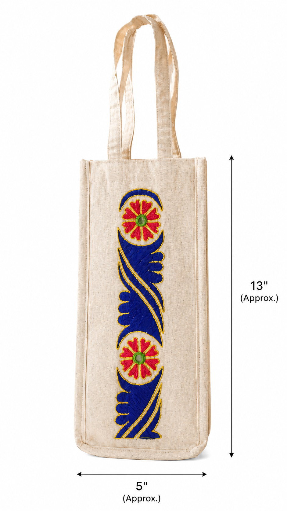 Handmade Ladies Cotton Bottle Bag