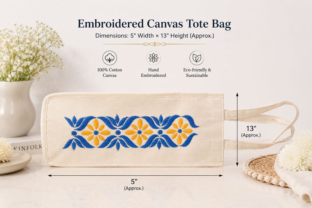 Printed Cotton Bottle Bag Ladies