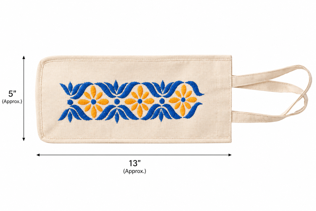 Printed Cotton Bottle Bag Ladies