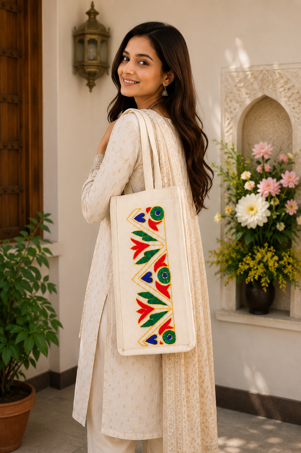 Boho Cotton Bottle Bag Girls