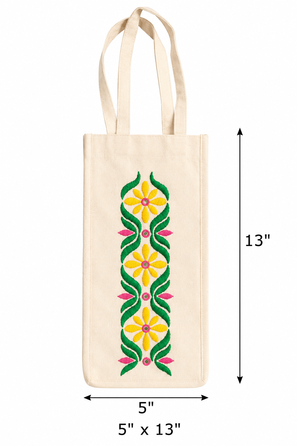 Eco Friendly Cotton Bottle Bag Ladies