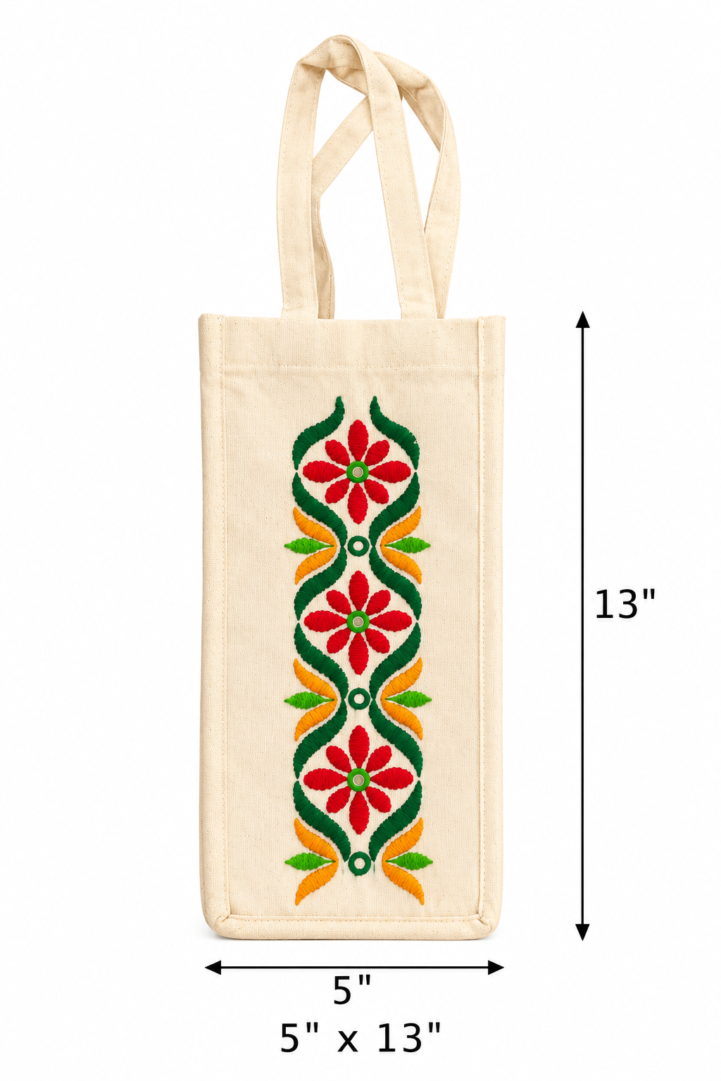 Cotton Bottle Bag For College Girls