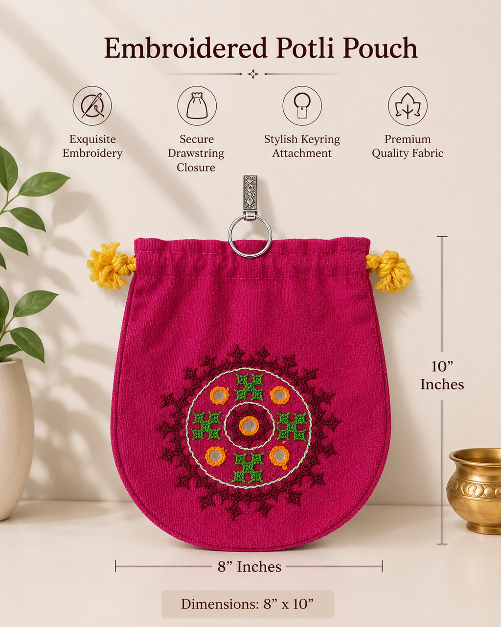 Festive Cotton Batwa Potli Ladies