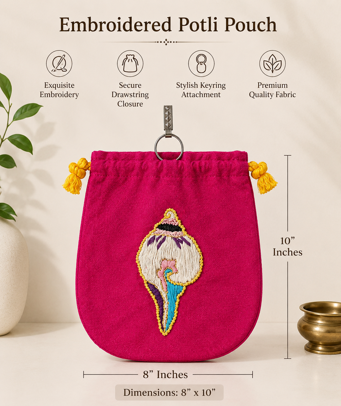 Embroidered Potli Bag Gift Ladies
