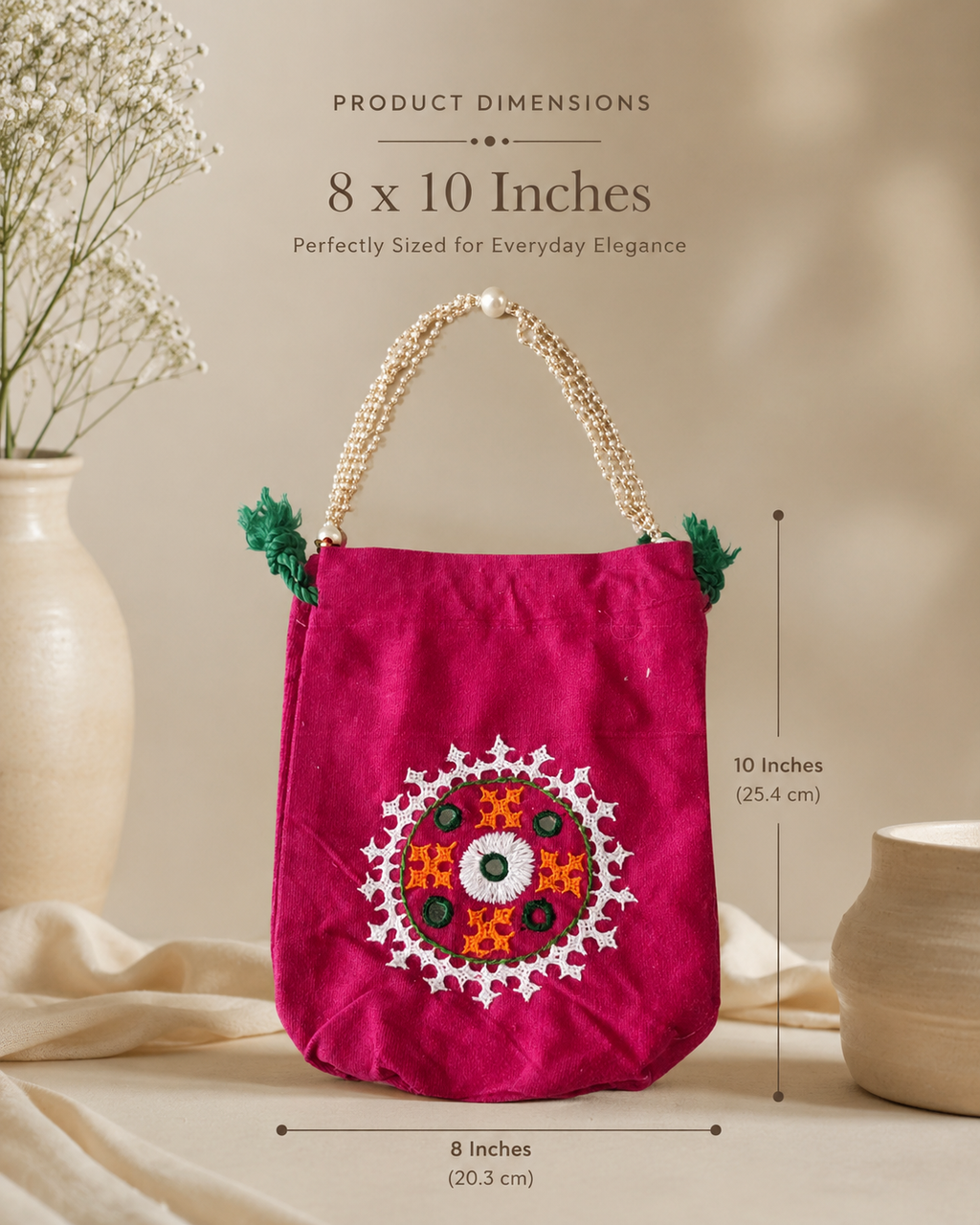 Cotton Travel Batwa Potli Ladies