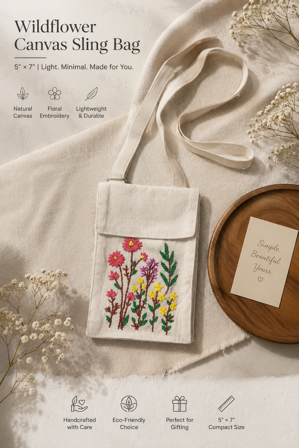 Traditional Embroidery Mobile Cover Bag