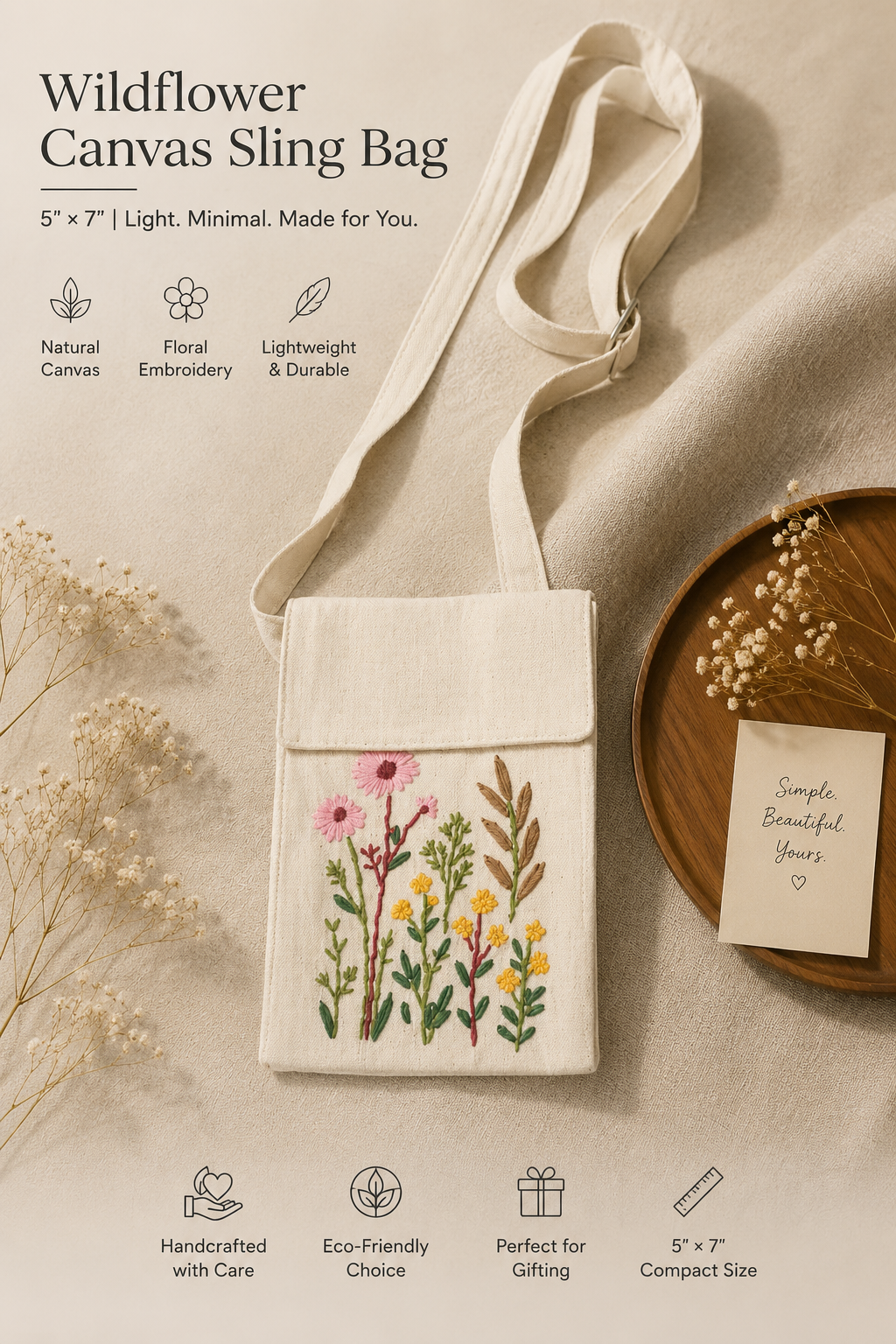 Traditional Embroidery Mobile Cover Bag