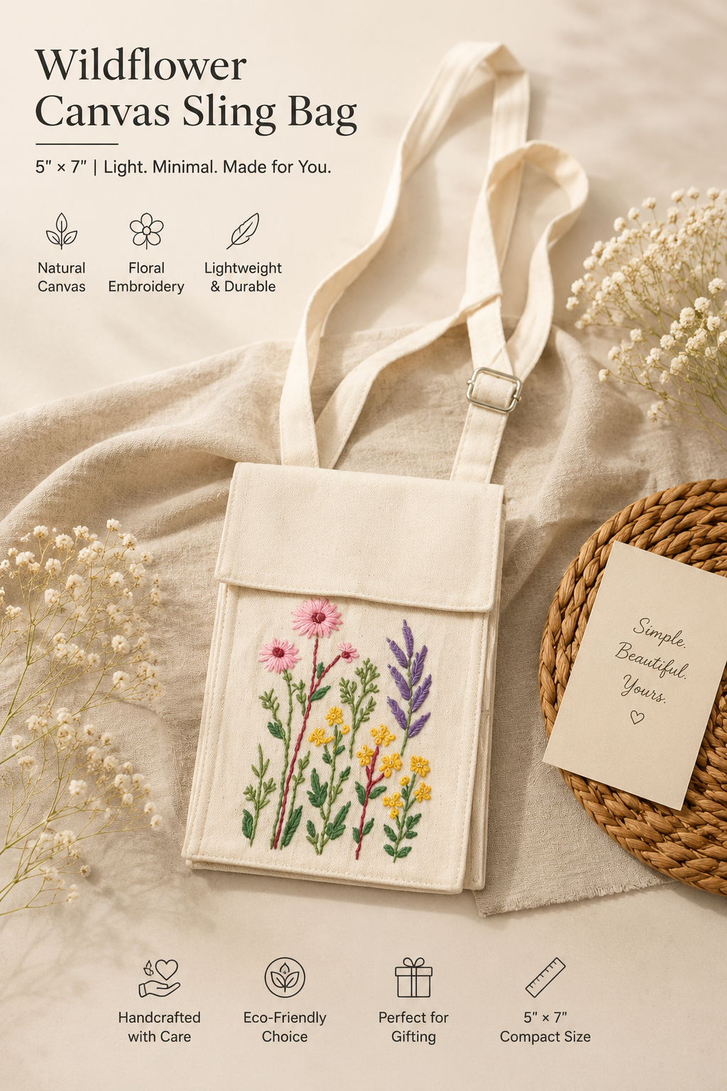 Traditional Embroidery Mobile Cover Bag