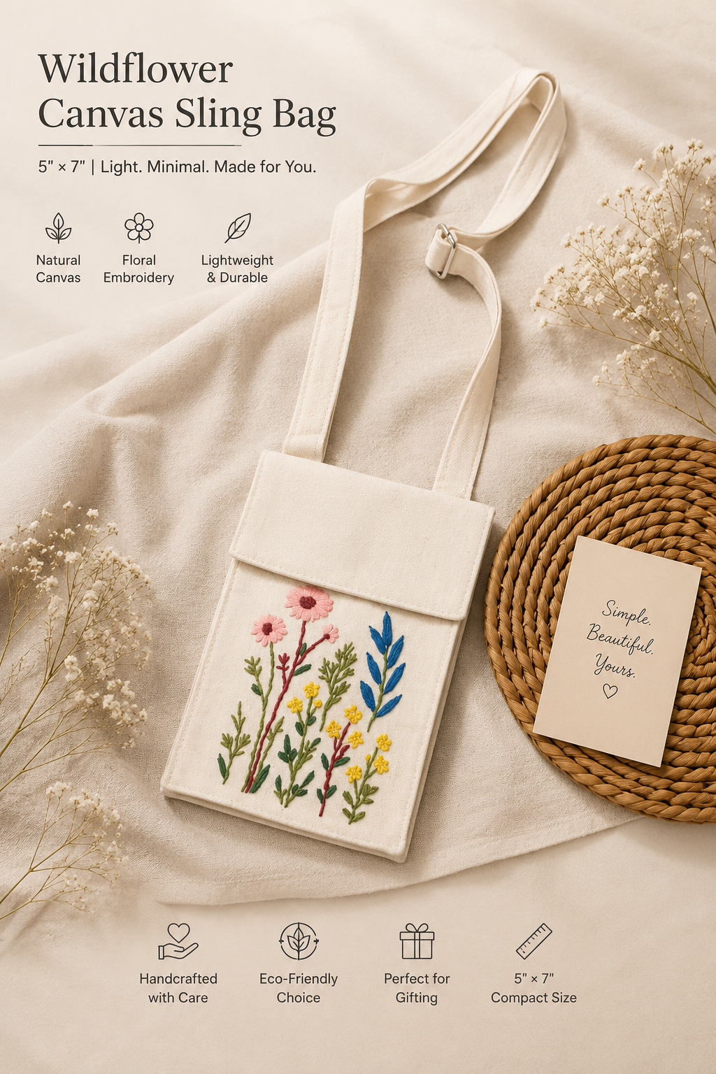 Traditional Embroidery Mobile Cover Bag